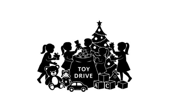 Children Donating Toys Around Christmas Embroidery Design Review