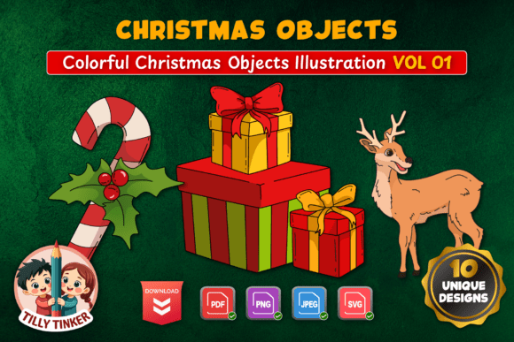 Christmas Objects Illustration Vol 01 Review for Digital Sellers