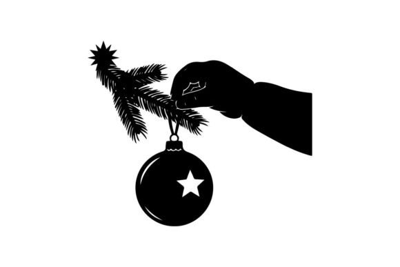 Christmas Ornament with Pine Branch Vect Review for Real Projects