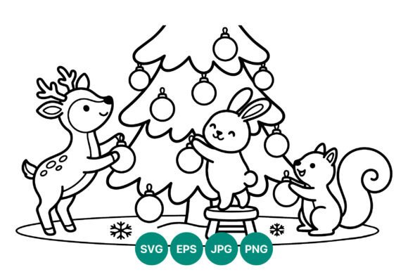 Christmas Tree Bunny Deer Squirrel Review: A Holiday Embroidery Design