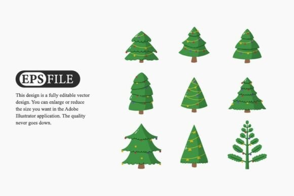 Christmas Tree Hand Drawn Vector: A Festive Illustration for Crafters