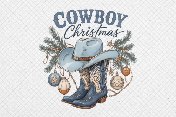 Cowboy Christmas Png: A Festive Graphic Design Asset for Content Creators