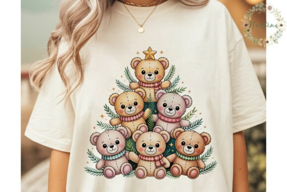 Cute Bear Christmas Tree PNG Clipart: A Versatile Illustration for Seasonal Branding