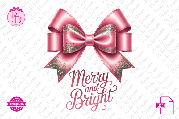 Cute Glitter Pink Coquette Christmas Illustrations: A Designer’s Perspective