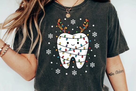 Cute Kawaii Dental Christmas Reindeer Tooth Lights.png Review for Branding & Marketing
