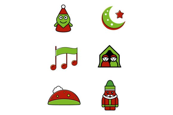 Elegant Christmas Vector Icon Set – Mode: A Polished Graphic Design Asset for Content Creators
