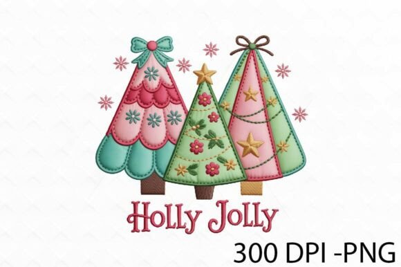 Holly Jolly Christmas Tree Png Design: A Festive Illustration for Modern Branding