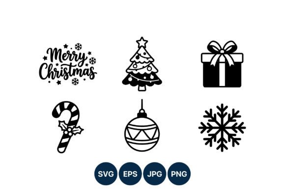 Merry Christmas Icons Black White Review: A Designer’s Take