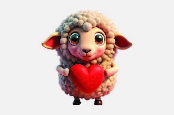 Sheep Christmas PNG Illustrations: A Festive Graphic Design Asset for Local Businesses