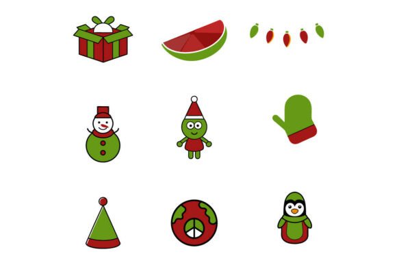 Ultra HD Christmas Vector Icon Set – Fes for Commercial Illustrations